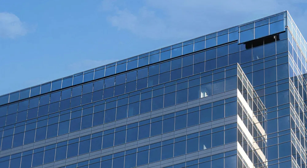 Photo of the Blue Harven Bank tower.