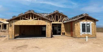 The Yavapai-Apache Tribal Housing initiative under construction