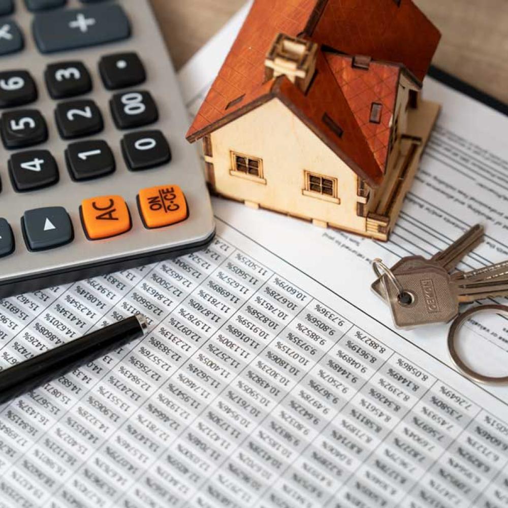 A mortgage calculator and other management company tools